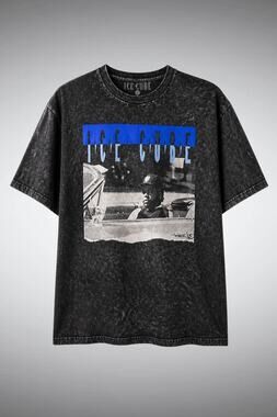 Ice Cube Vintage Style Acid Wash Graphic Tee Hip Hop Rap T-Shirt L